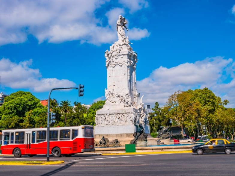 Cityscape of Palermo district, Buenos Aires, Argentina