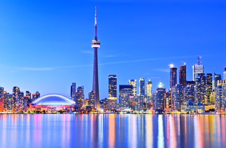 Toronto skyline in Ontario, Canada