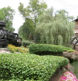 View of exterior of the Grist Mill at Dollywood