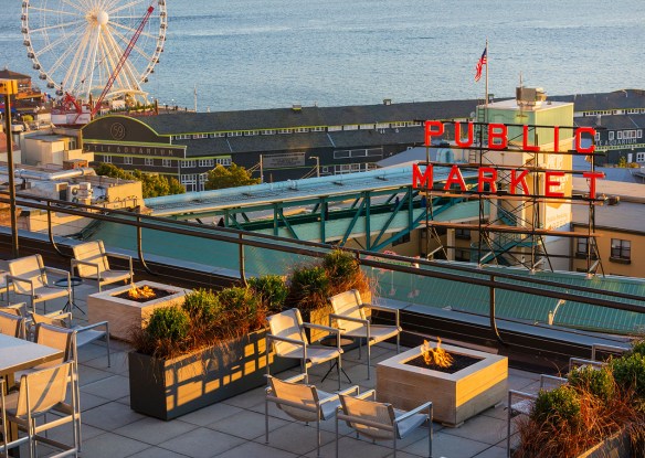 outdoor space at Inn at the Market