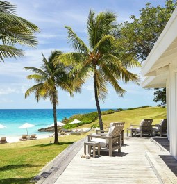 patio of suite with view of ocean