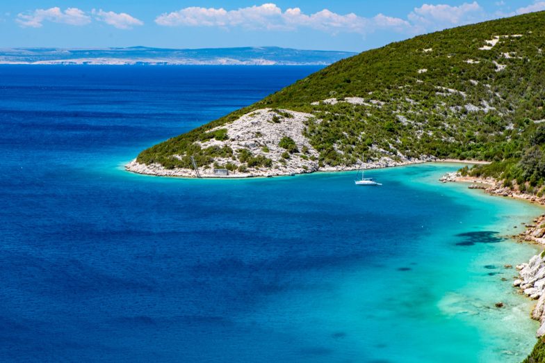 Rab Island Coast in Croatia