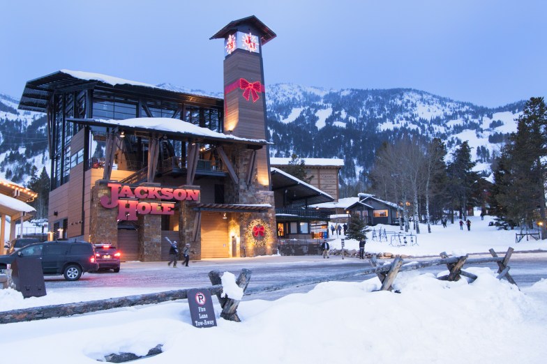 The base of Jackson Hole Mountain Resort