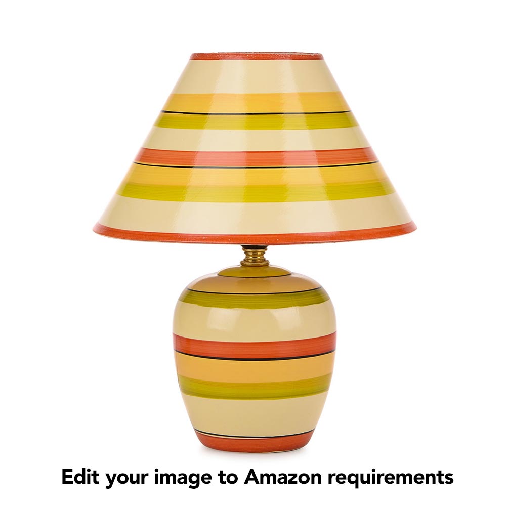Amazon Product Photo example - image of a lamp on a white background.